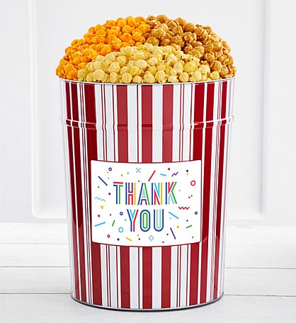 Tins With Pop® 4 Gallon Thank You Shapes